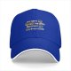 Black baseball cap with coffee themed text and cute cup illustrations