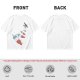 Olive T-Shirt With Melting Red White Blue Popsicle Print