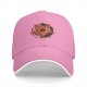 Black Baseball Cap with Pizza Pentagram Graphic
