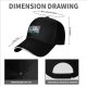 Black Baseball Cap With Interlocking Llama Graphic Print
