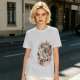 Olive Green T-Shirt with Studio Ghibli Character Collage Print