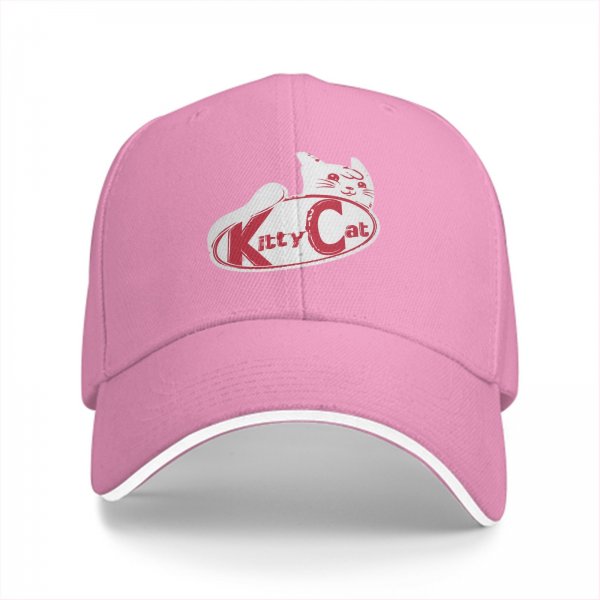 Black baseball cap with Kitty Cat graphic and text