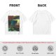 Olive T-Shirt With Surreal Bar Scene Graphic Print