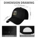 Black baseball cap with bunny ears egg hunt graphic design