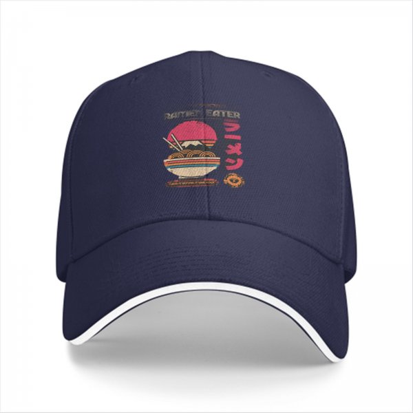 Ramen Eater Baseball Cap with Japanese Themed Graphic