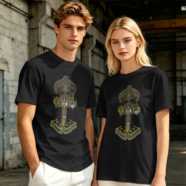 Olive Graphic T-Shirt With Anchor And Animal Head Emblem Print