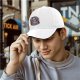 Black Baseball Cap with Anime Character Group Graphic Print