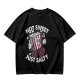 Olive T-Shirt with 'Not Sweet Just Salty' Cartoon Popcorn Print