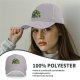 Black Baseball Cap with Maleficent Halloween Themed Print