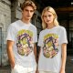 Olive T-Shirt With Final Fantasy Tonberry Moogle Sushi Art Print
