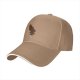 Black Baseball Cap With Coffee Steam Wolf Graphic Design