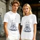 Olive T-Shirt with Retro Arcade Space Invader Graphic and Dawn of the Arcade Text