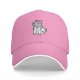 Black baseball cap with cartoon dog doctor graphic