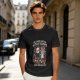 Olive graphic t-shirt with 'No longer fighting with my demons we're friends now' print