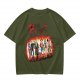 One Piece Pirates Anime Graphic Olive T-Shirt