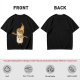 Olive T-Shirt With Surprised Burning Marshmallow Graphic