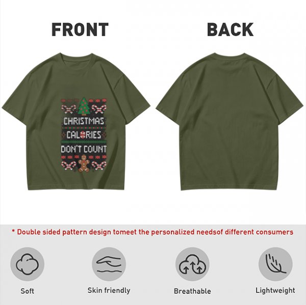 Christmas Calories Don't Count Ugly Christmas T-Shirt