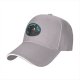 Black Baseball Cap With Mystical Black Cat And Crescent Moon Art