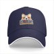 Black baseball cap with corgi dog and 'I'll Be Watching You' snack quote