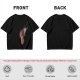 Oversized Olive T-Shirt With Mechanical Hand Holding Gun Graphic
