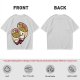 Olive T-Shirt With Cute Hugging Ramen Bowl Couple Print