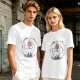Olive T-Shirt With Chibi Princess Mononoke Wolf Rider Artwork