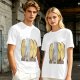 Olive T-Shirt With Funny Taco Characters Around A Campfire