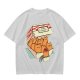 Olive T-Shirt With Kitten Nuggets Fried Chicken Box Graphic