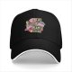 Black baseball cap with Eat Sleep Battle Repeat Kirby graphic