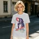 Olive Graphic T-Shirt with Muscular Figure Holding Red Device and Night Watch Text
