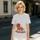 Olive T-shirt with Relaxed Cartoon Chili Pepper Wearing Sunglasses and Peppers Text
