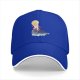 Black Baseball Cap With Watercolor Moon And Silhouette Art Print