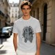 Oversized Olive T-Shirt With Alien 'Believe In Yourself' Graphic