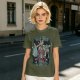 Olive T-Shirt With Wizard Force Graphic Art Print