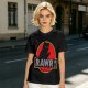 Olive T-Shirt With Black Cat Rawr Dinosaur Parody Graphic