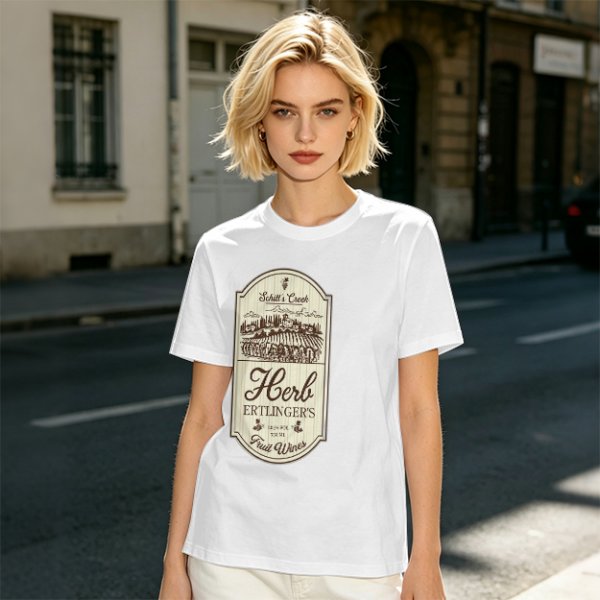 Herb Ertlinger's Fruit Wines Schitt's Creek Themed T-Shirt