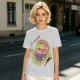 Olive Green T-Shirt With Surreal Monster Graphic Print