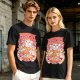 Olive T-Shirt with Cute Takoyaki Chef Graphic Print