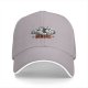 Black Baseball Cap with Cartoon Characters and CLUB Print