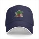 Black baseball cap with Christmas cactus and moogle festive print
