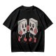 Olive T-Shirt With Retro Cartoon Fighting Ice Cubes Graphic