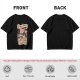 Olive t-shirt with a cat wizard making coffee disappear magic trick print
