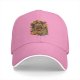 Black Baseball Cap with Vintage Themed Graphic Print