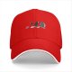 Black Baseball Cap With Studio Ghibli Character Silhouette Print