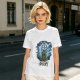 Olive T-Shirt with Fright Castle Skull Ghost Graphic