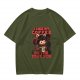 Olive T-Shirt with Cat Darth Vader 'I Like My Coffee On The Dark Side' Print