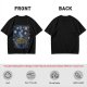 Olive t-shirt with starry night ramen bowl graphic