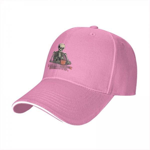 Skeleton Holding Coffee Cap I Can't People Right Now