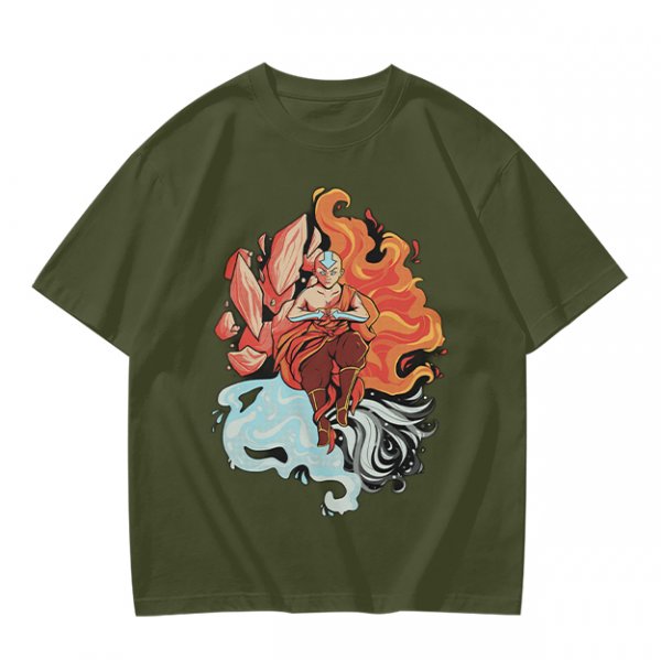 Avatar Aang Element Bending Graphic T-Shirt