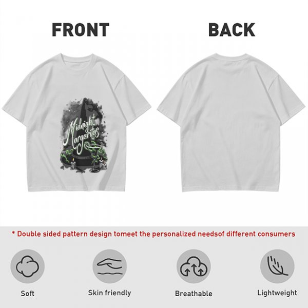 Midnight Margaritas Witch Themed Graphic T-Shirt